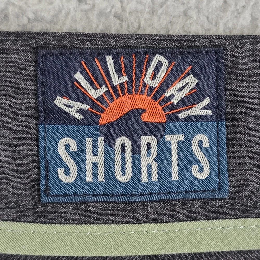 Faherty All Day Shorts Gray Mens 38 Performance Stretch Drawstring‎ **Flaw